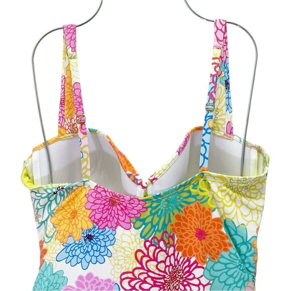 NWT Bleu Rod Beattie Fresh Picks One Piece Swimsuit Floral Underwire Size 14 NEW - Picture 6 of 15
